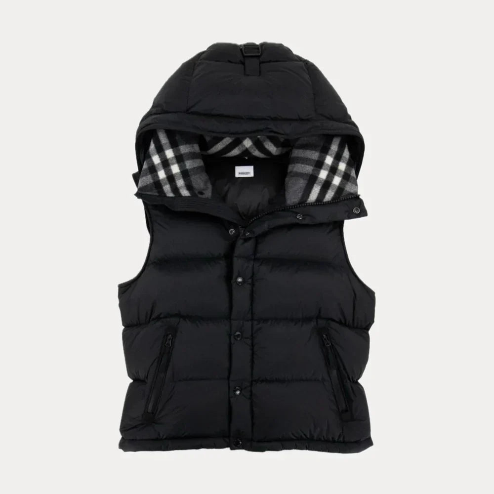 Down Jacket with Stripes