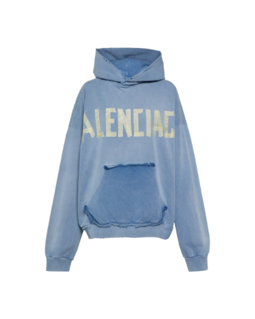 Blue Hoodie with yellow letters
