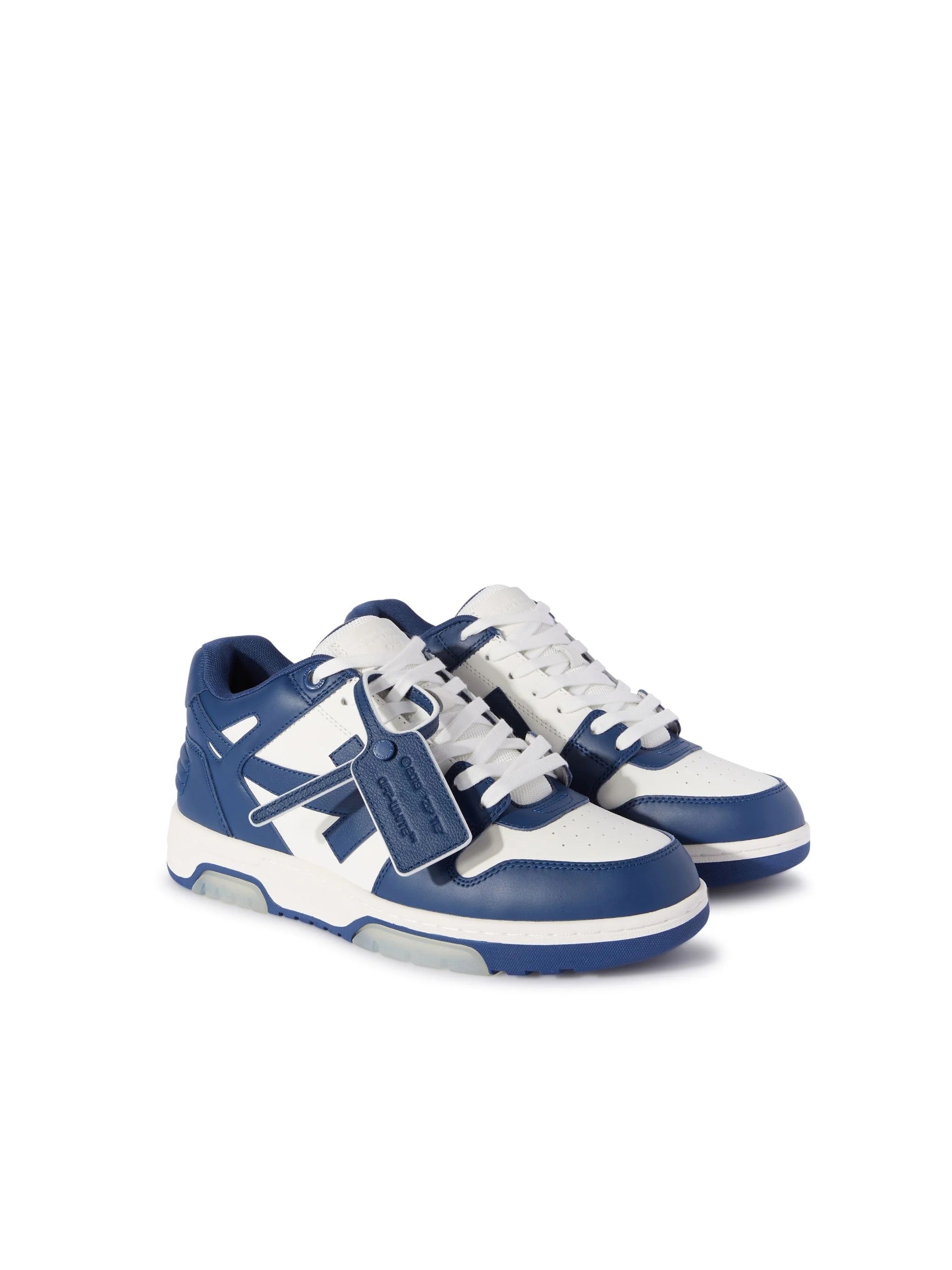 Blue/White Shoes with Arrow