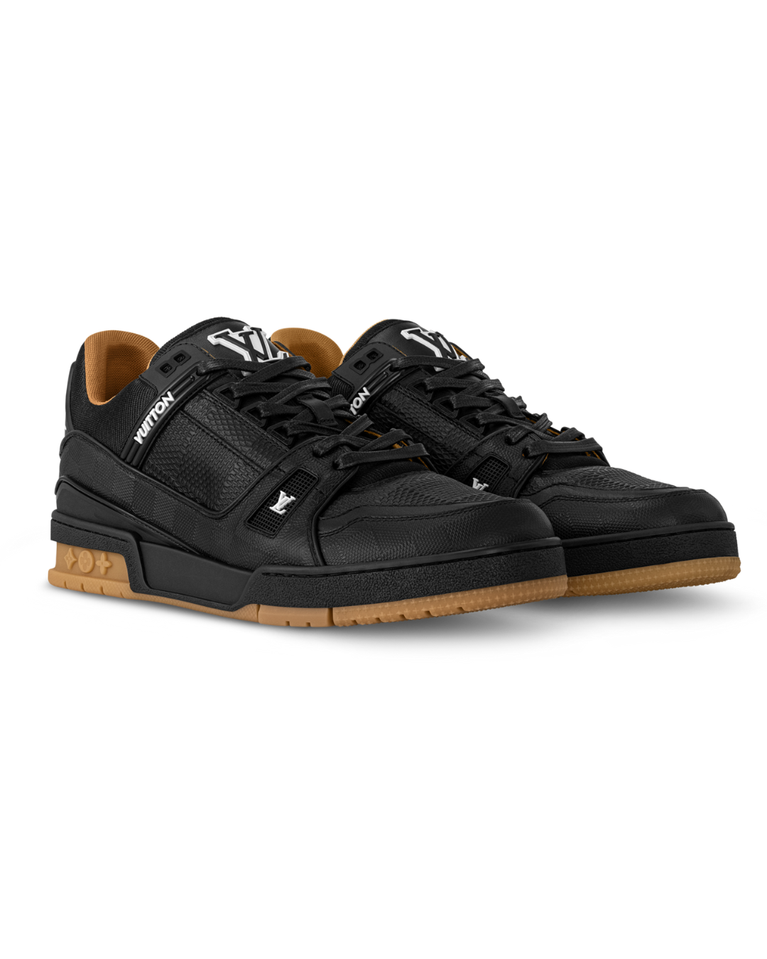 Black Shoes with Brown details