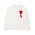 White Sweater with red Logo